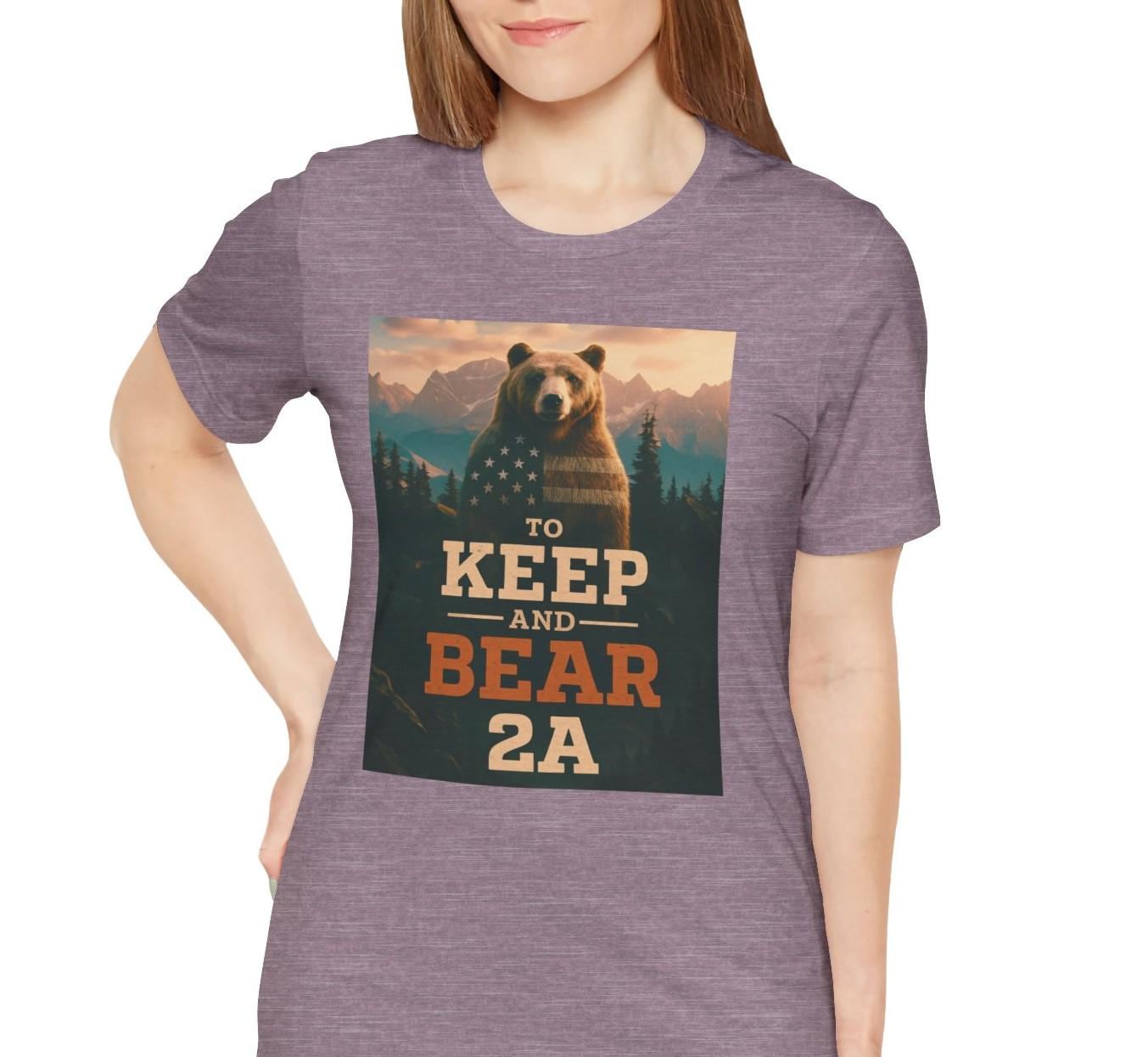 To Keep and Bear 2A T-Shirt, Patriotic Bear Second Amendment Tee