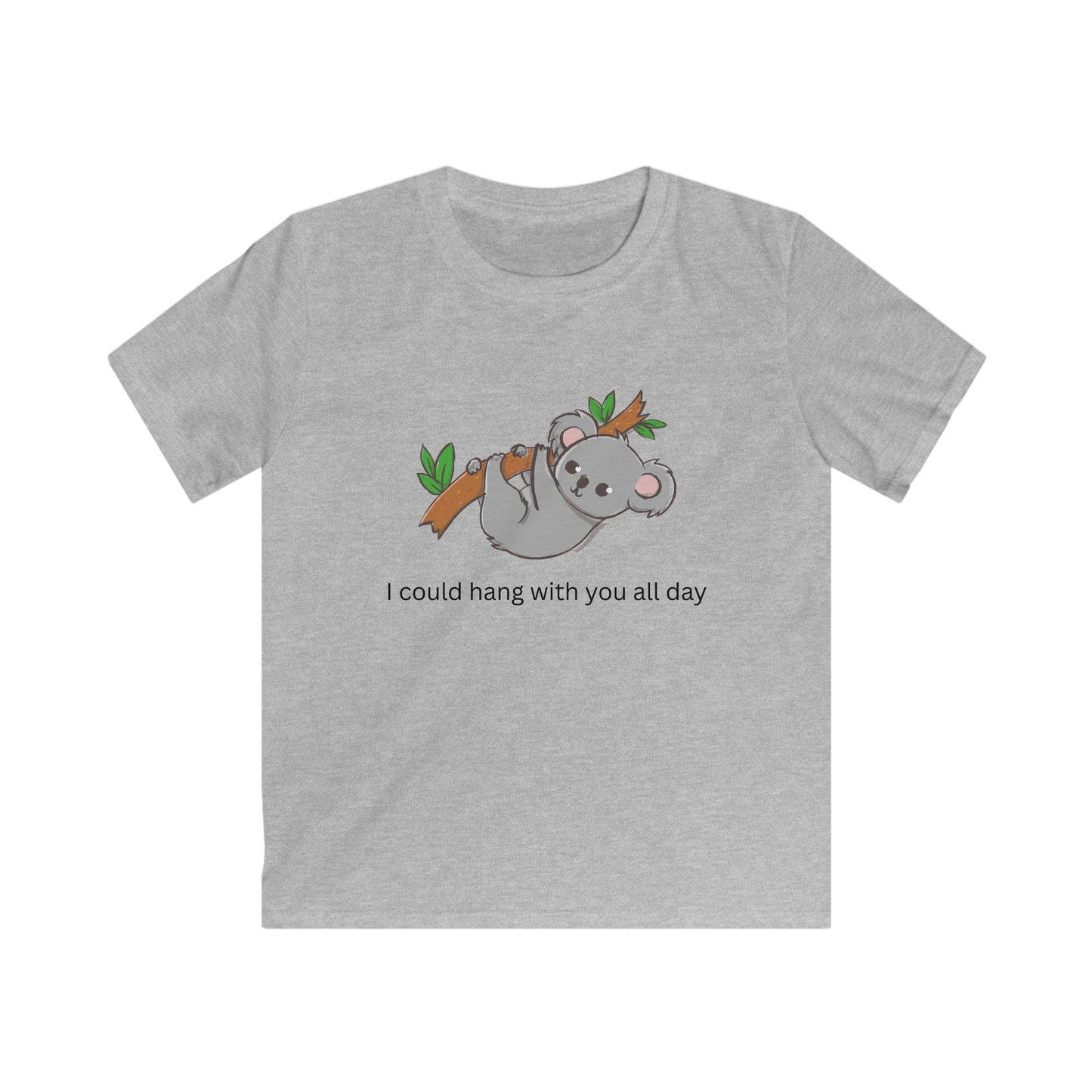 Kids I Could Hang with You All Day Koala Softstyle Tee