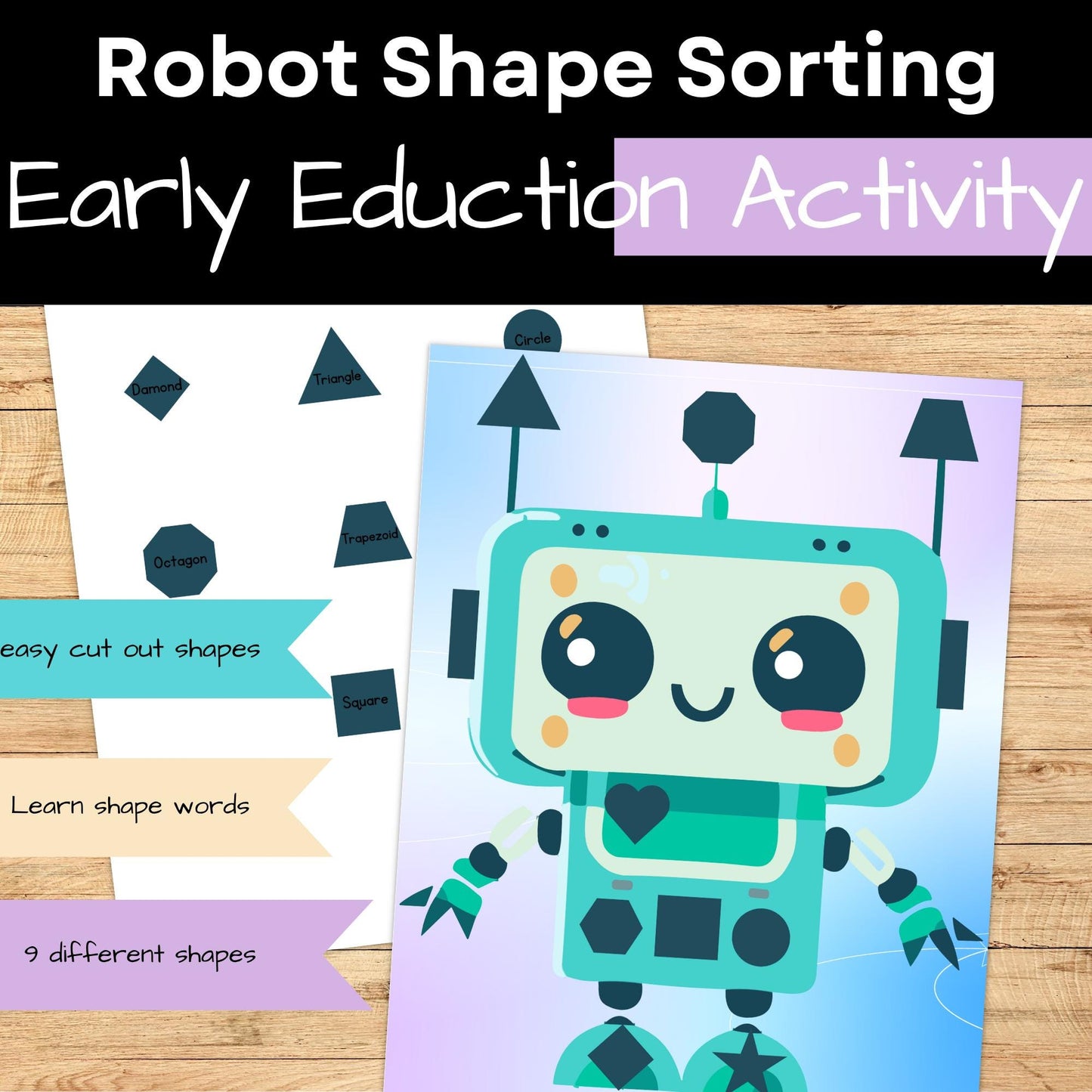 Shape Sorting Early Education Activity