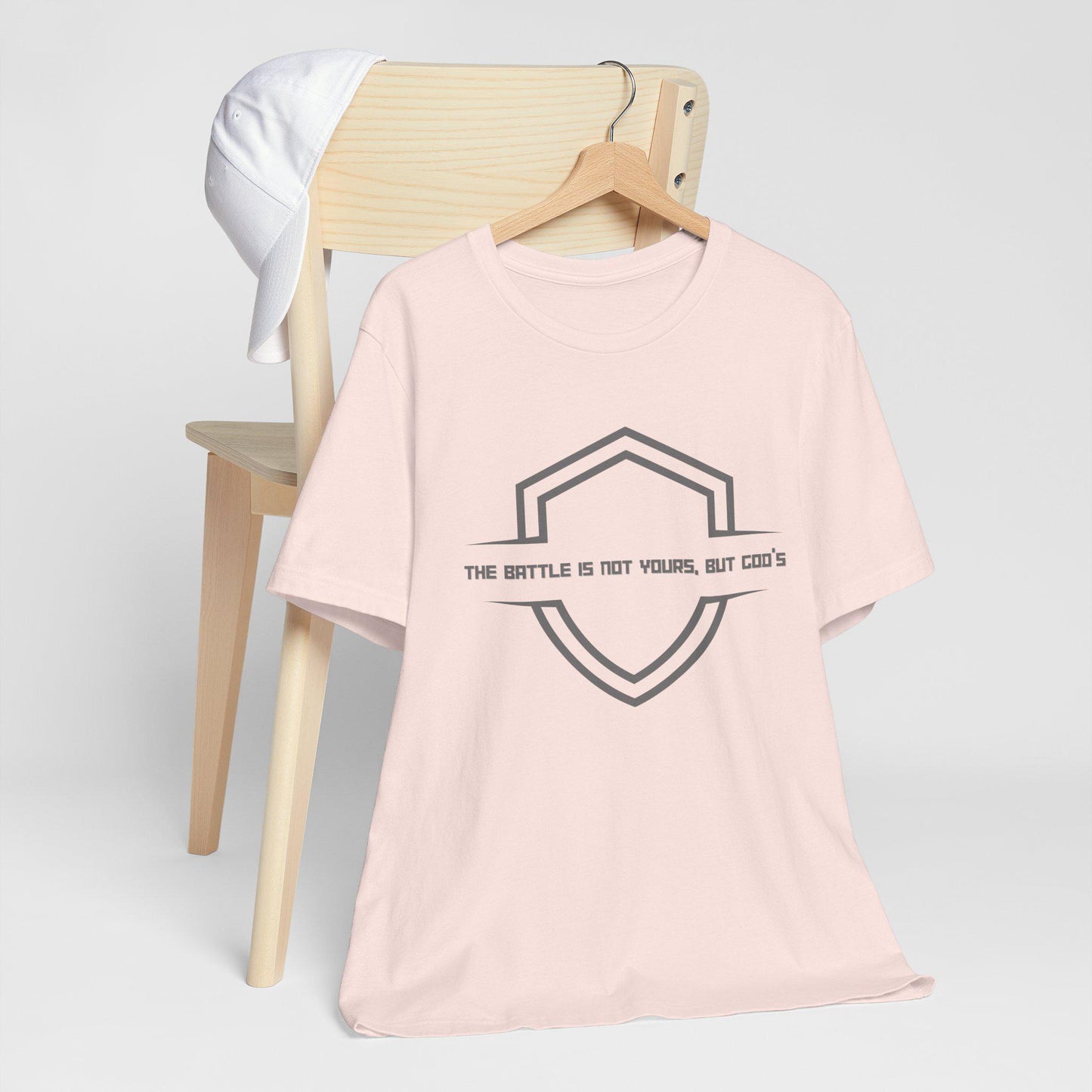 Women's the Battle is Not Yours, but God's Jersey Short Sleeve Tee