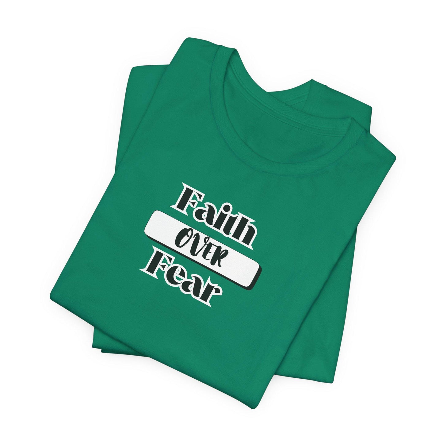 Men's Faith Over Fear T-Shirt, Minimalistic Christian Apparel