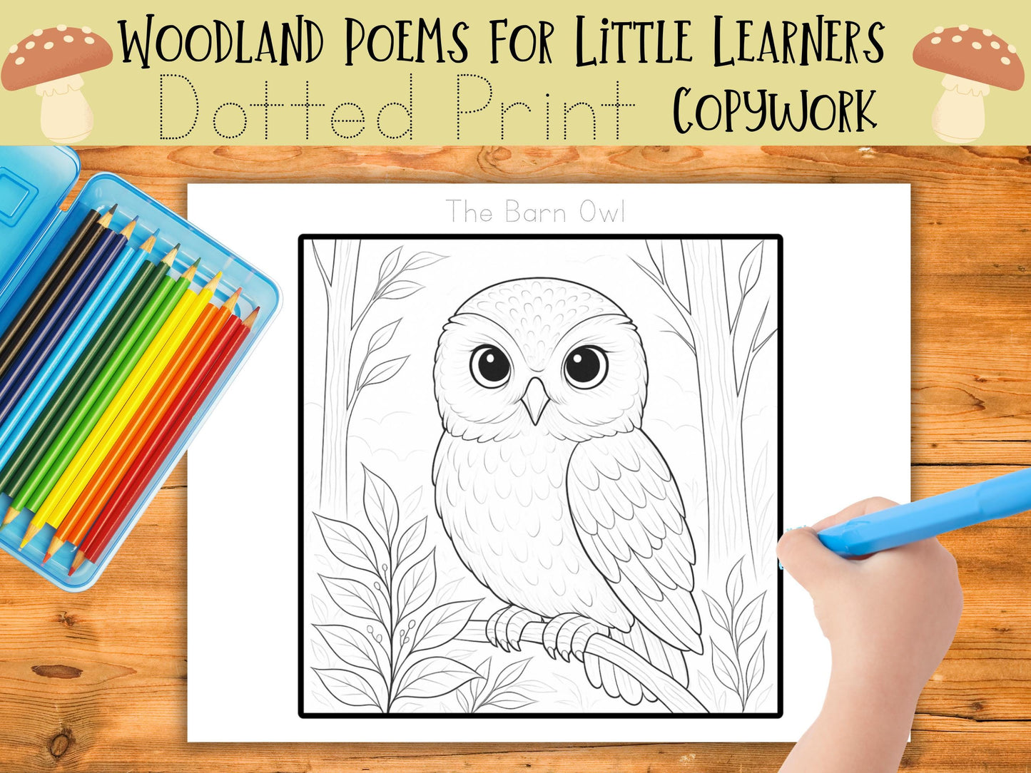 Whimsical Forest Friends: Poetry, Coloring, and Copywork for Early Learners