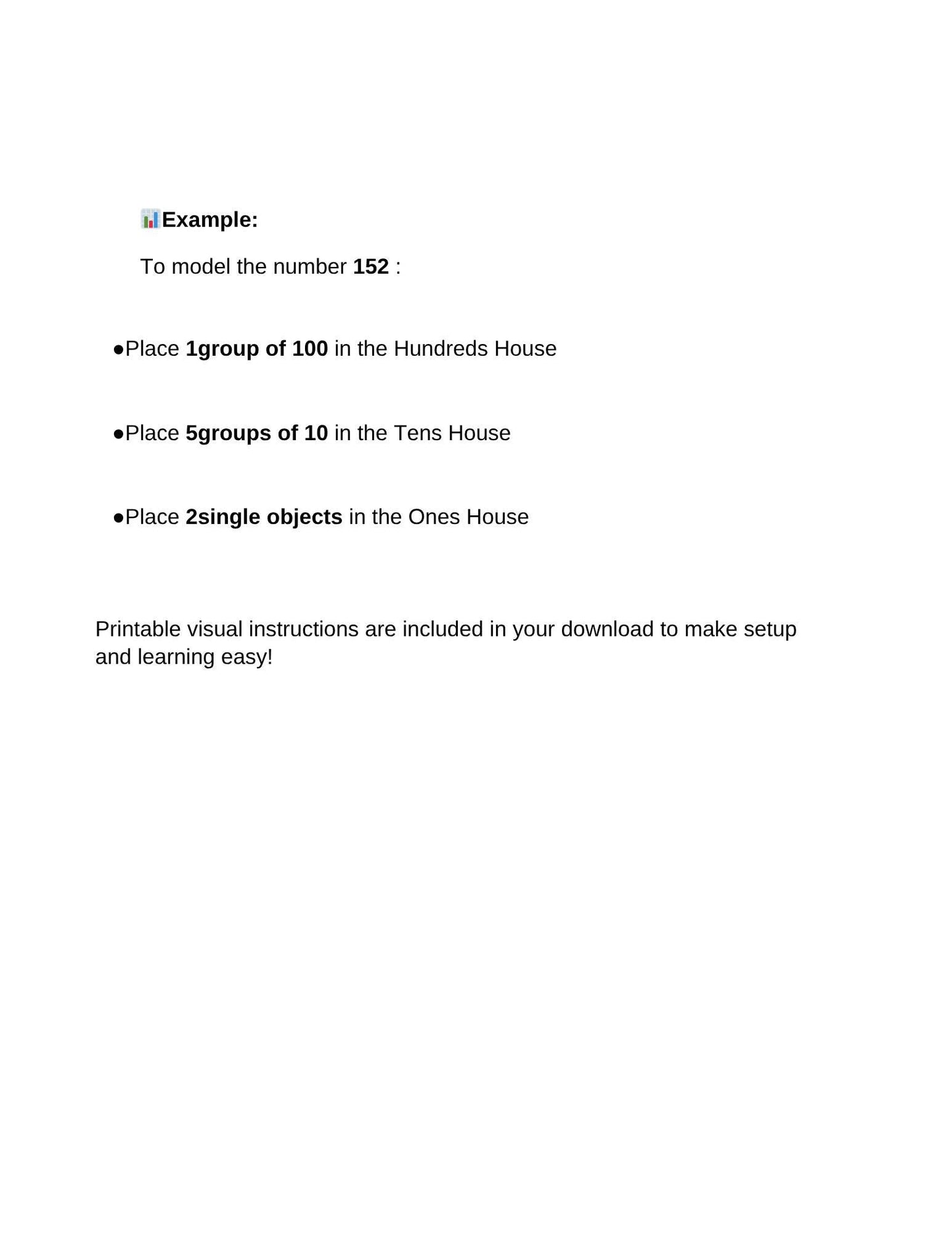 Printable Place Value Village Math Center: Hands-On Learning (K-2) (Digital Download