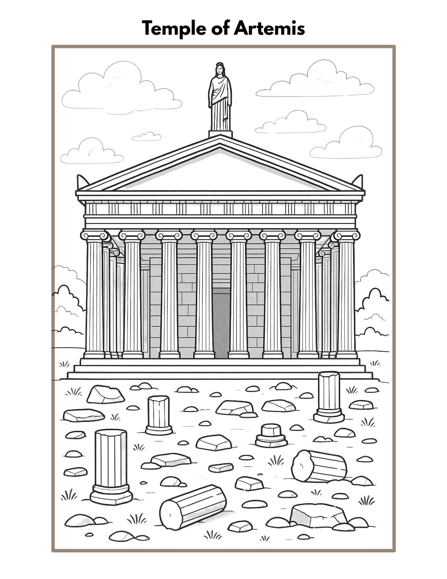 World Landmarks Homeschool Bundle: Painting Pages, Reading Comprehension & Headband Cards