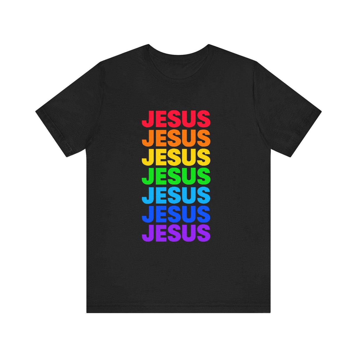Women's Colorful Jesus Jersey Short Sleeve Tee