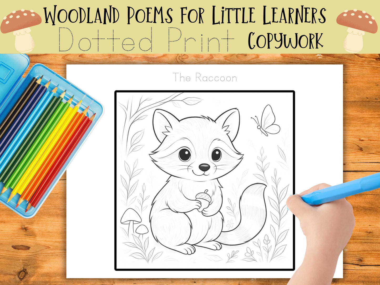 Whimsical Forest Friends: Poetry, Coloring, and Copywork for Early Learners