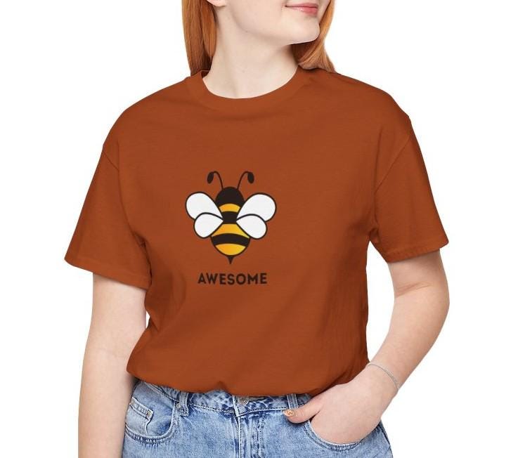Women's Bee Awesome Jersey Short Sleeve Tee