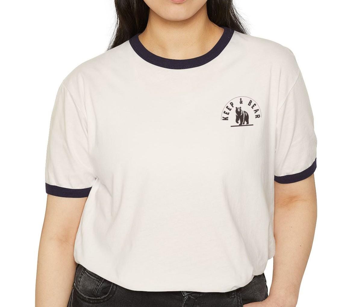 Keep and Bear Ringer Tee, Unisex Second Amendment Retro Style Shirt