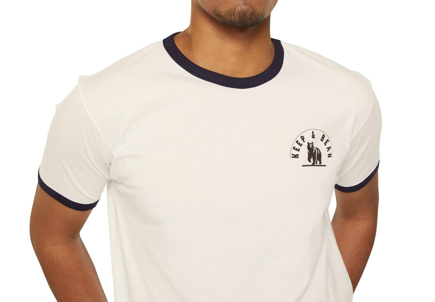 Keep and Bear Ringer Tee, Unisex Second Amendment Retro Style Shirt