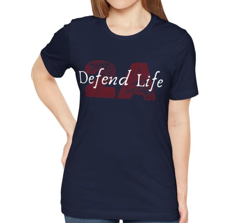 Women's Defend Life 2A Jersey Short Sleeve Tee Sz. S-5XL