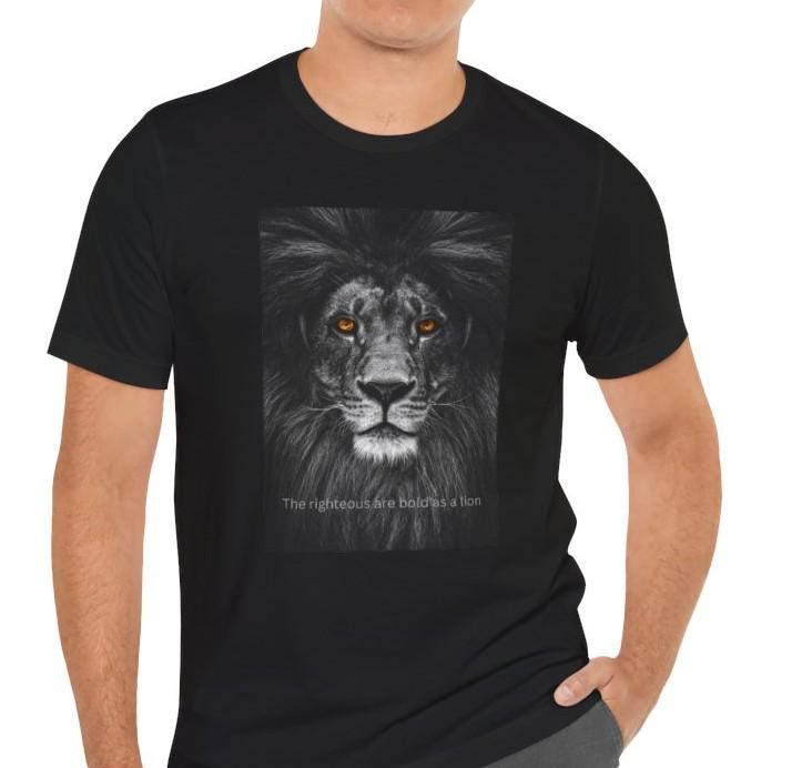 Men's Christian Bold as a Lion Short Sleeve Tee