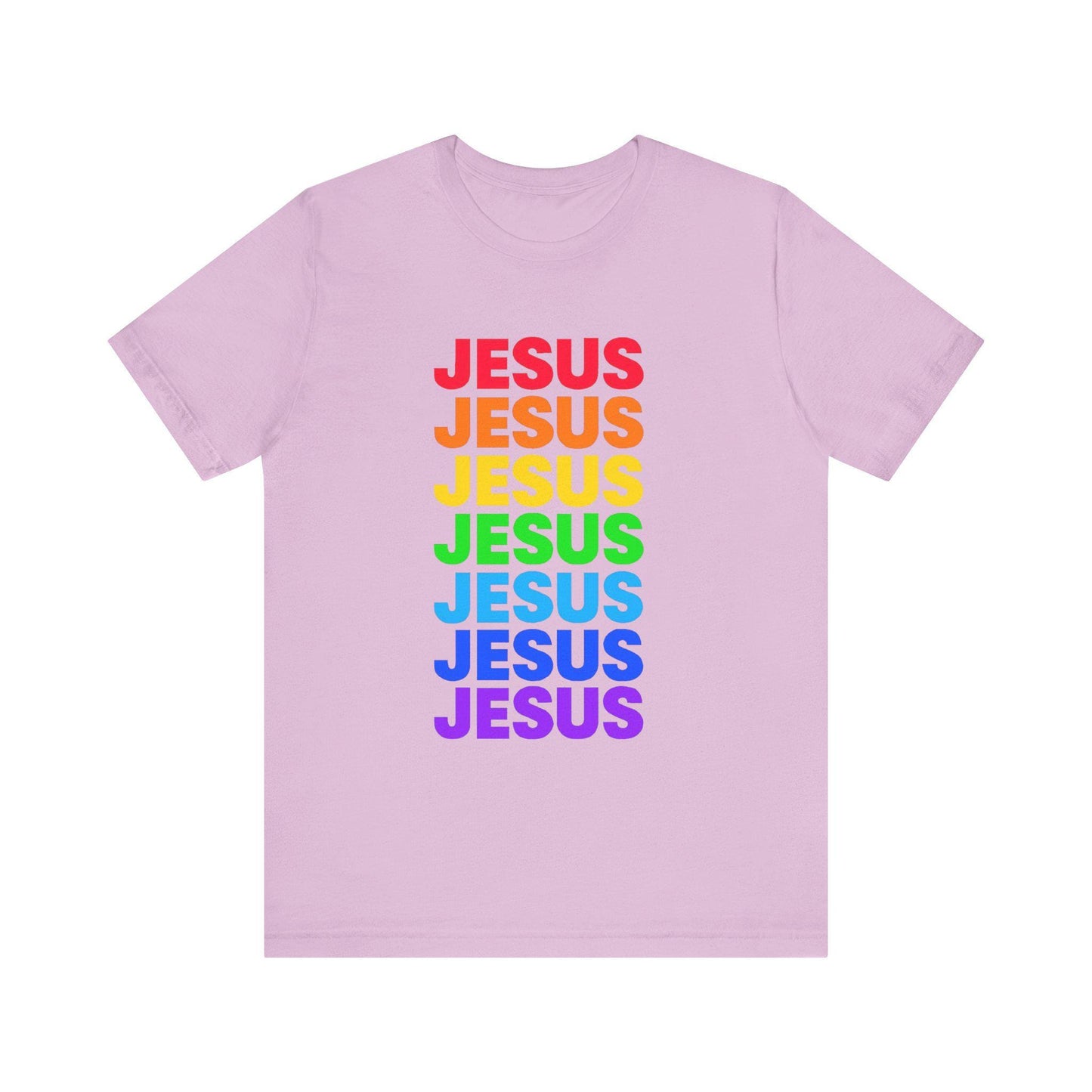 Women's Colorful Jesus Jersey Short Sleeve Tee