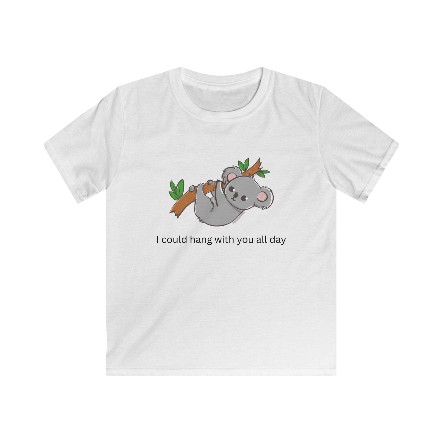 Kids I Could Hang with You All Day Koala Softstyle Tee