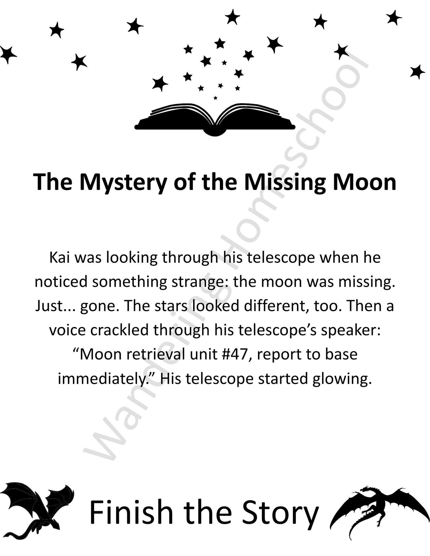 Story Starters Writing Workbook: Adventure Prompts for Boys