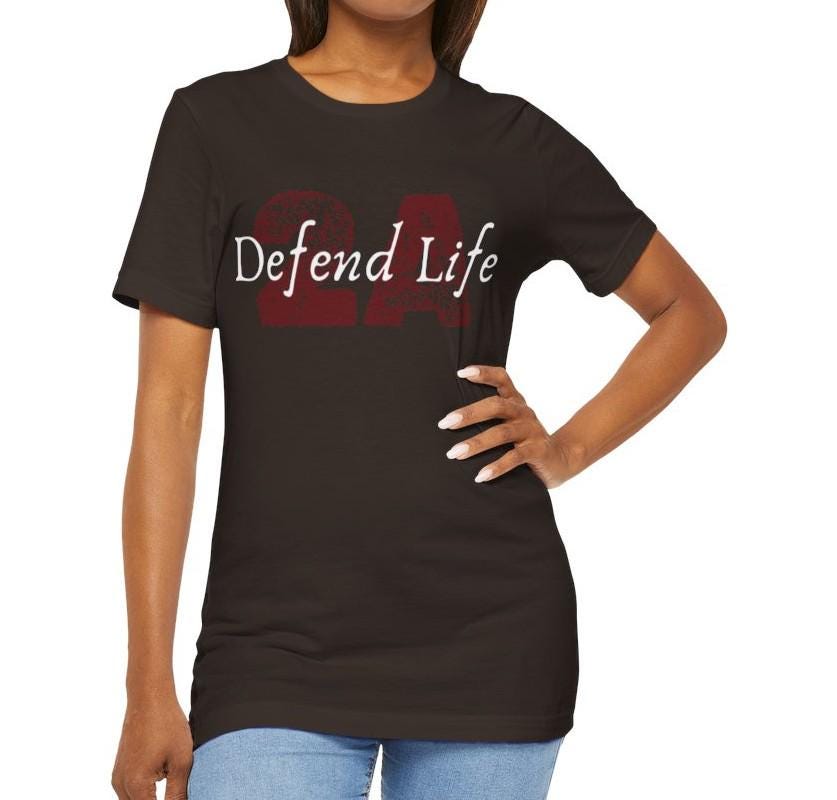 Women's Defend Life 2A Jersey Short Sleeve Tee Sz. S-5XL