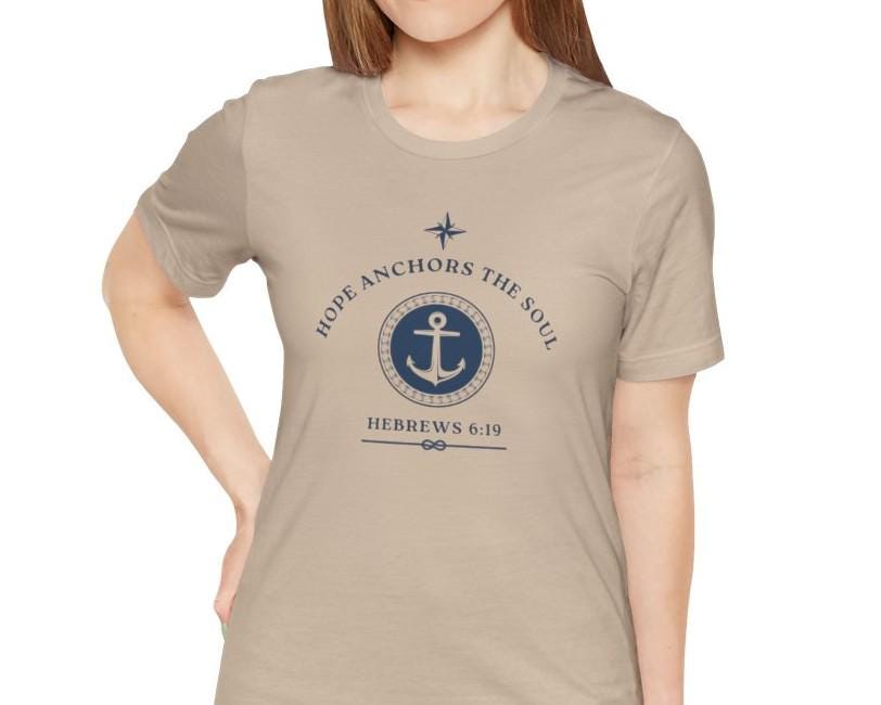 Women's Hope Anchors the Soul Christian Short Sleeve Tee