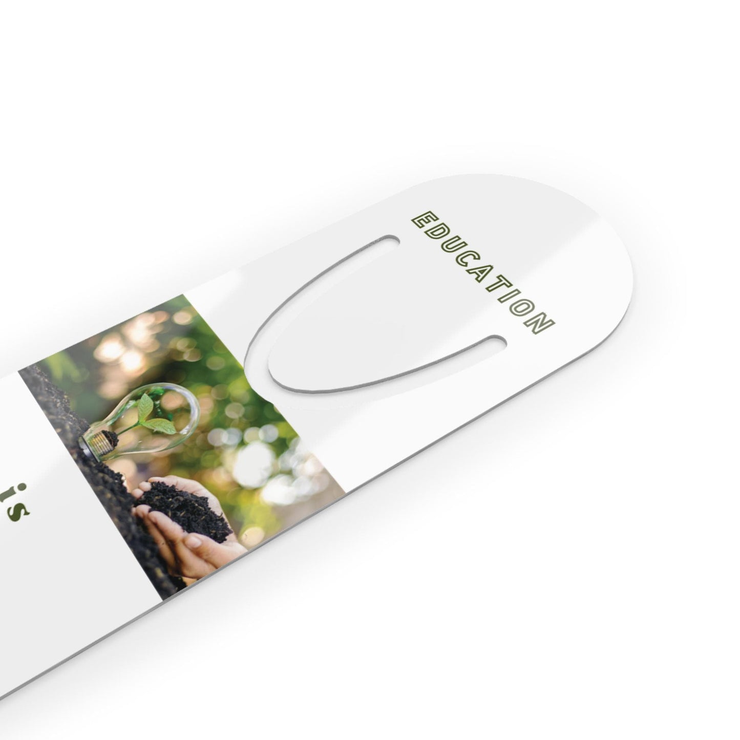 Inspirational Metal Bookmark - Education is the gift we give ourselves