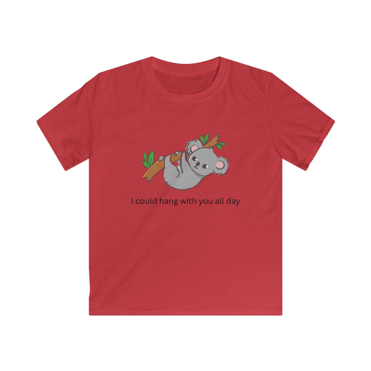 Kids I Could Hang with You All Day Koala Softstyle Tee
