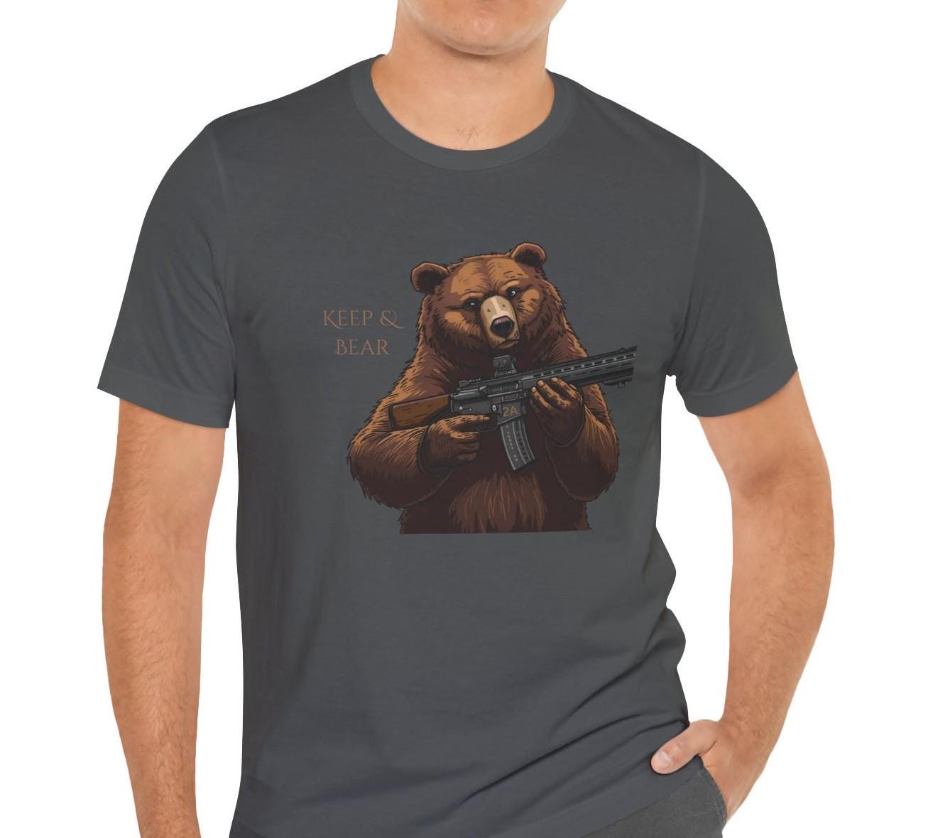 Keep and Bear 2A AR Rifle T-Shirt, Second Amendment Tee for Men and Women