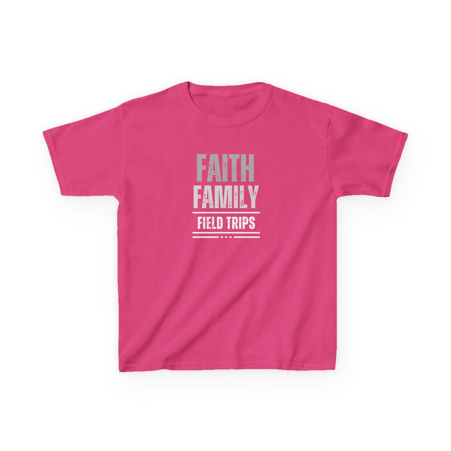 Kids Faith, Family, Field Trips Homeschooling Tee