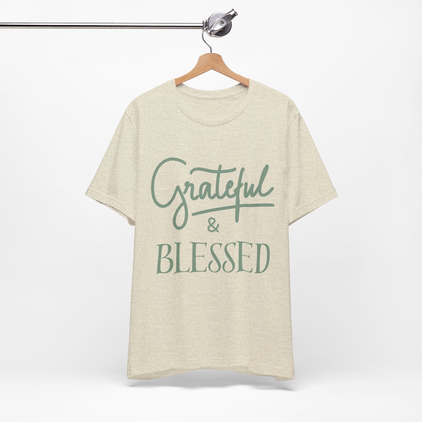 Women's Grateful and Blessed Jersey Short Sleeve Tee Sz. S-5XL