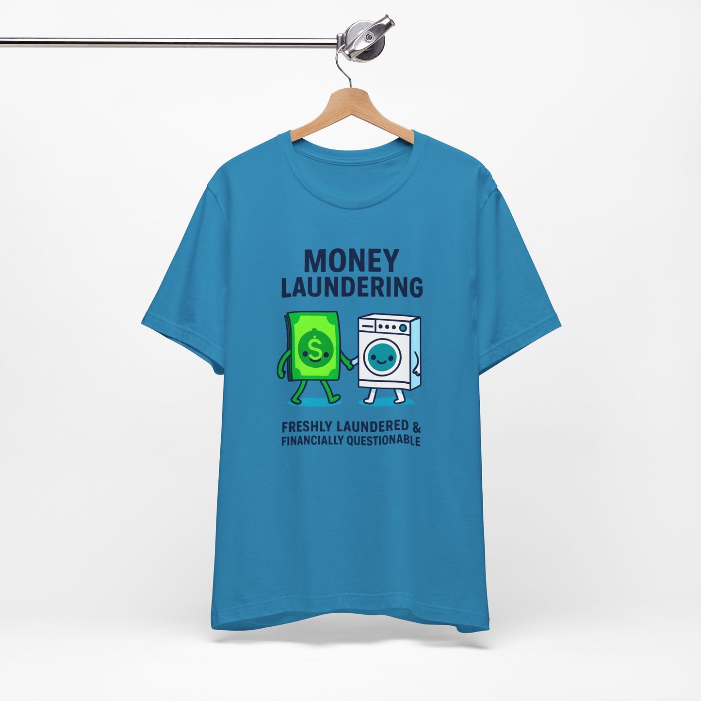 Men's Funny Money Laundering Unisex Jersey Short Sleeve Tee Sz. S-5XL