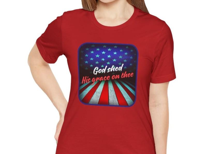 Women's God Shed His Grace Jersey Short Sleeve Tee
