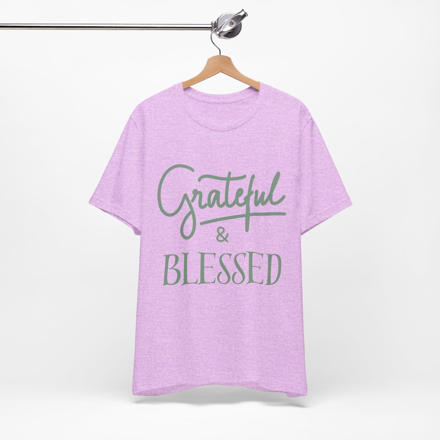 Women's Grateful and Blessed Jersey Short Sleeve Tee Sz. S-5XL