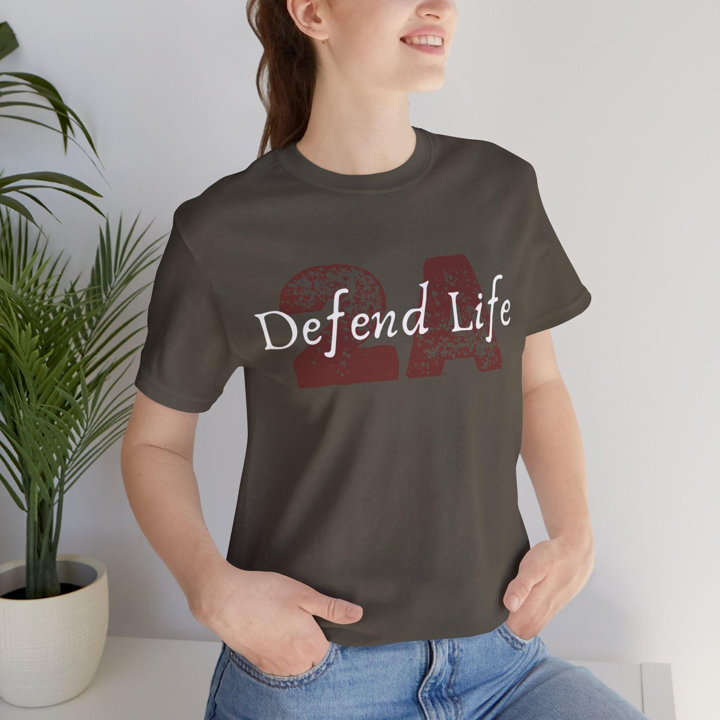 Women's Defend Life 2A Jersey Short Sleeve Tee Sz. S-5XL