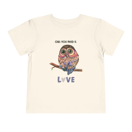 Toddler Owl You Need is Love Short Sleeve Tee