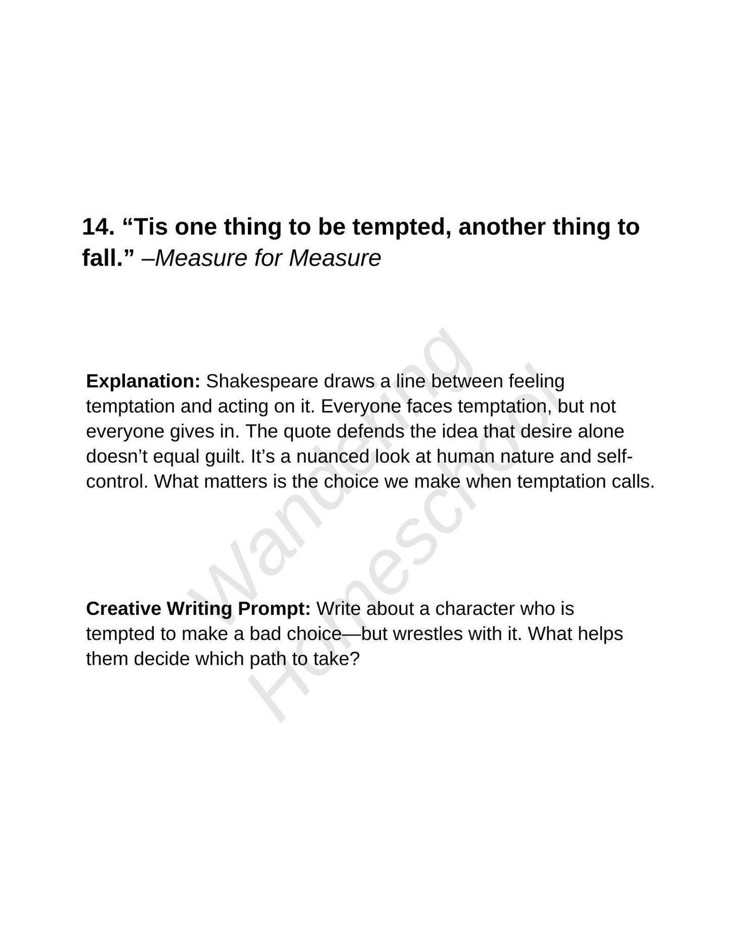 The Bard’s Quill: Writing Prompts Inspired by Shakespeare – Volume 2  Homeschool Highschool Creative Writing