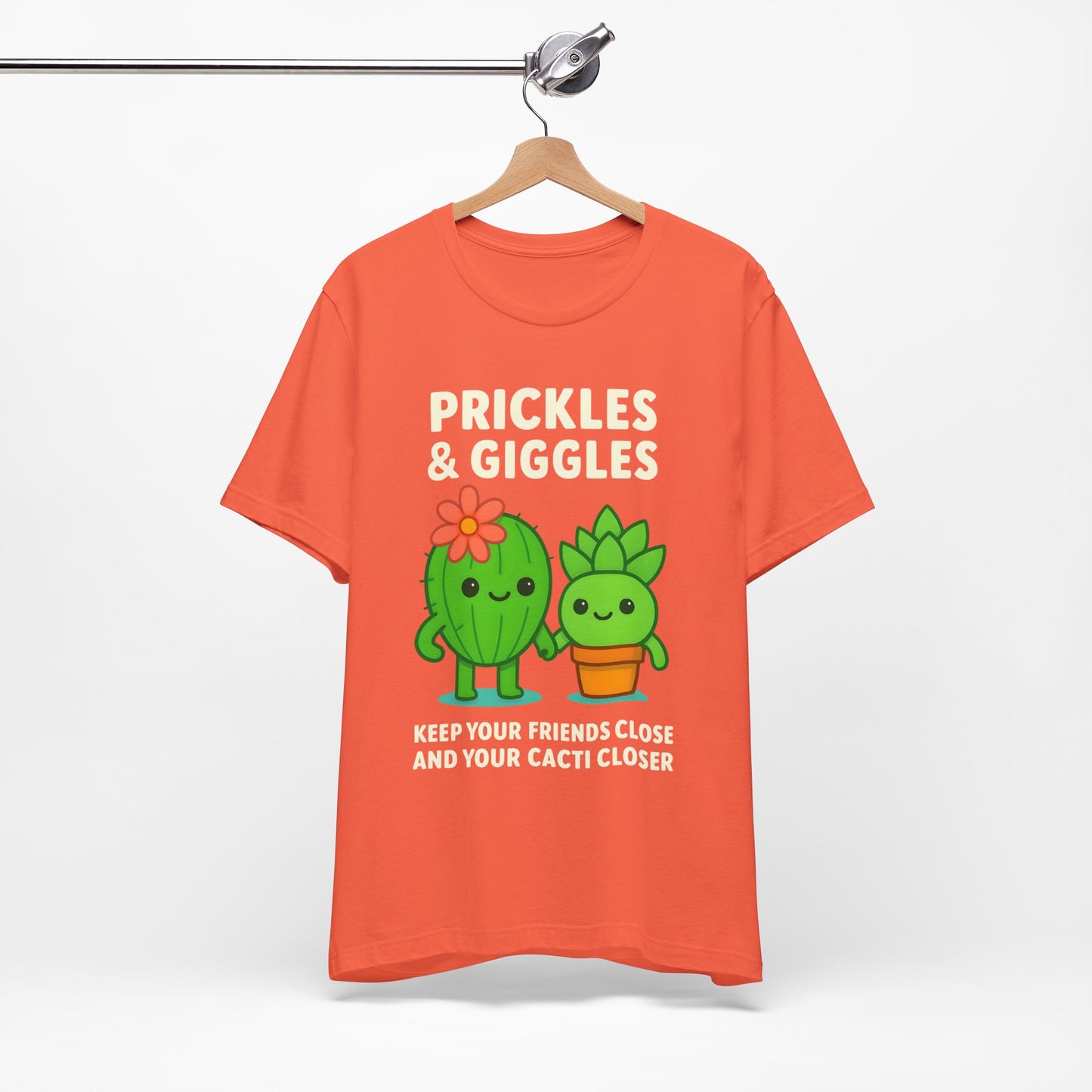 Prickles and Giggles Cactus and Succulent Jersey Short Sleeve Tee  Sz. S-5XL