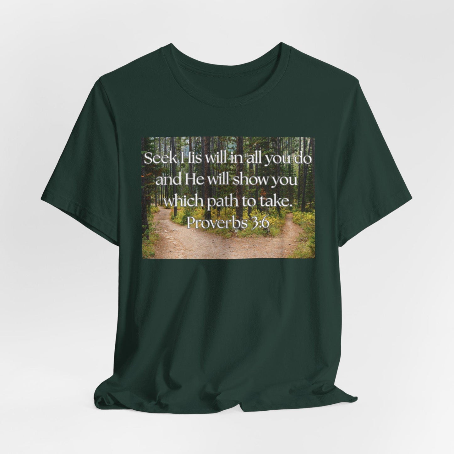 Women's Seek His Will Christian Short Sleeve Tee