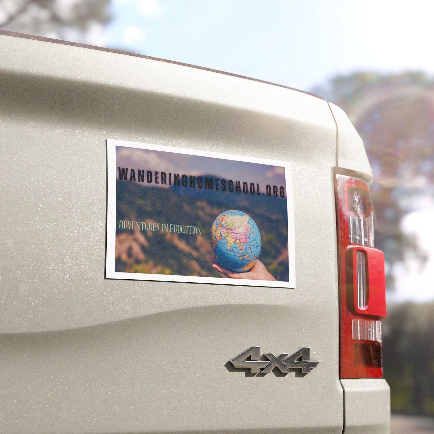 WanderingHomeschool.org Car Magnet - Adventures in Education