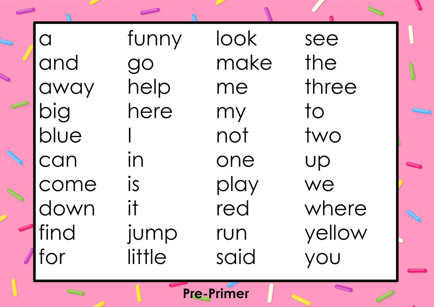 Don’t Drop the Tray! Sight Word Card Game – Fun Dolch Word Practice (220 Words Included)