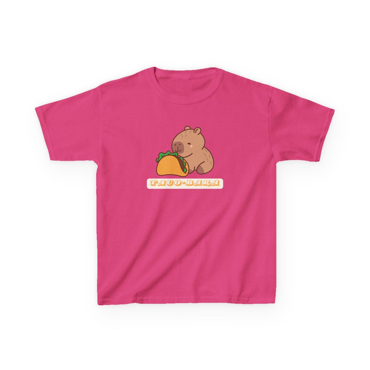 Kids Cute Capybara Taco-Bara Funny T-Shirt