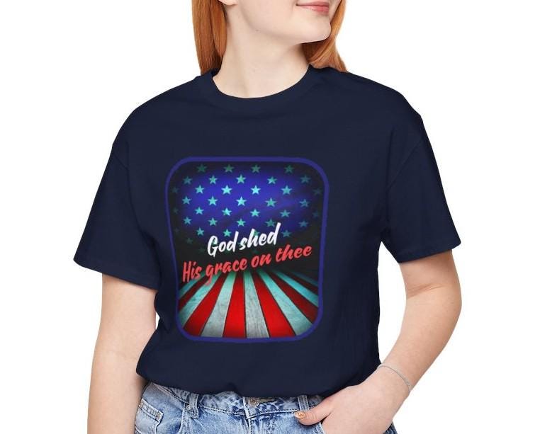 Women's God Shed His Grace Jersey Short Sleeve Tee