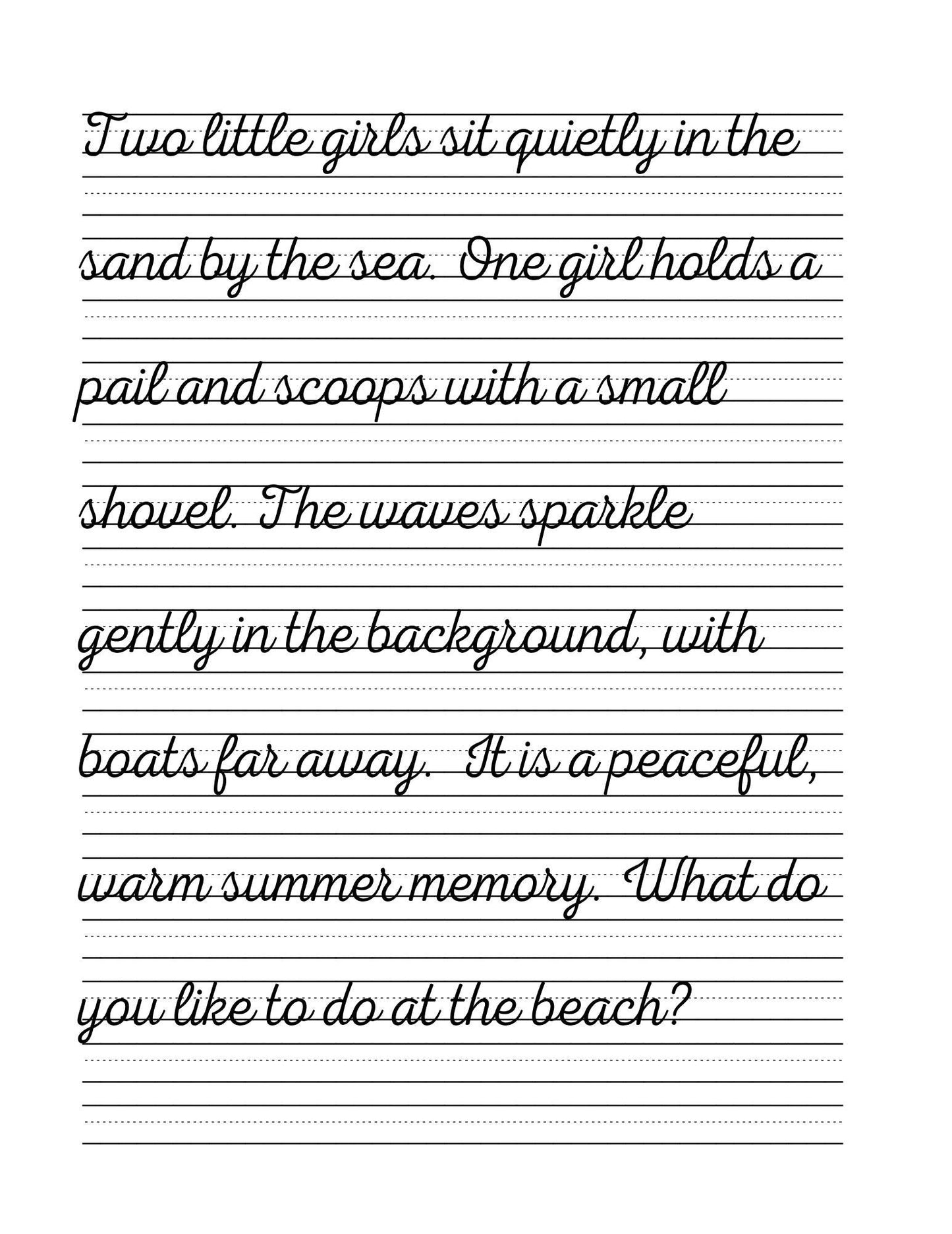 Mary Cassatt Art Study & Copywork: Cursive Handwriting, Painting (PDF Download)