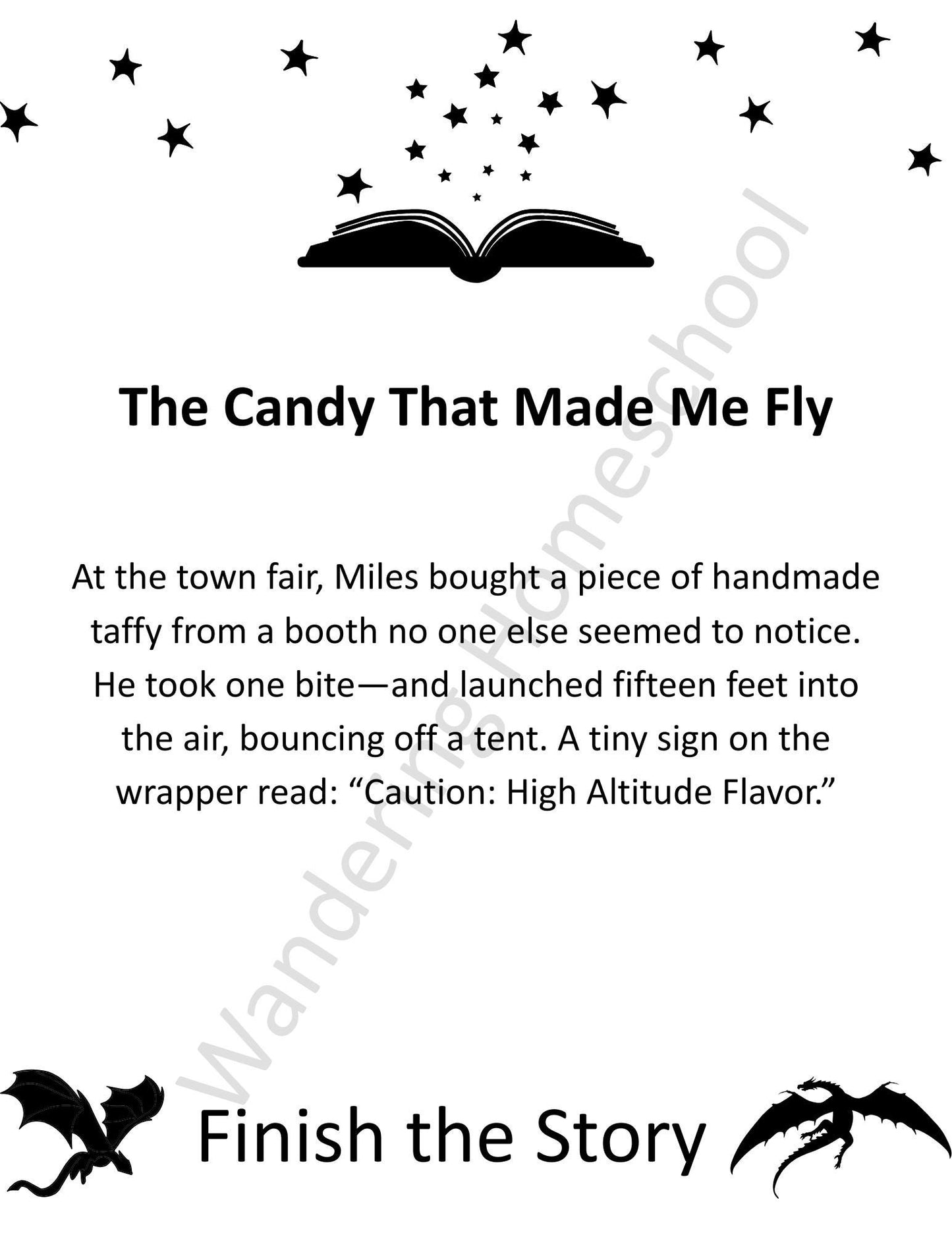 Story Starters Writing Workbook: Adventure Prompts for Boys