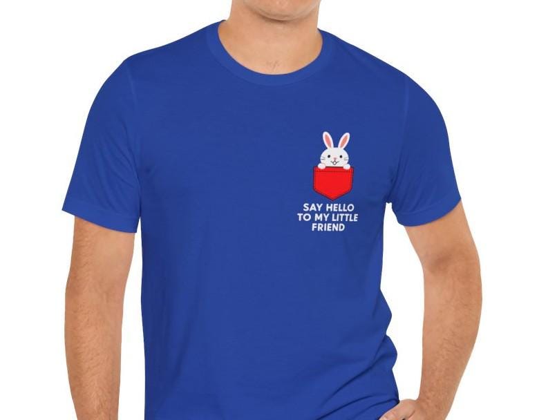 Men's Say Hello Bunny Jersey Short Sleeve Tee