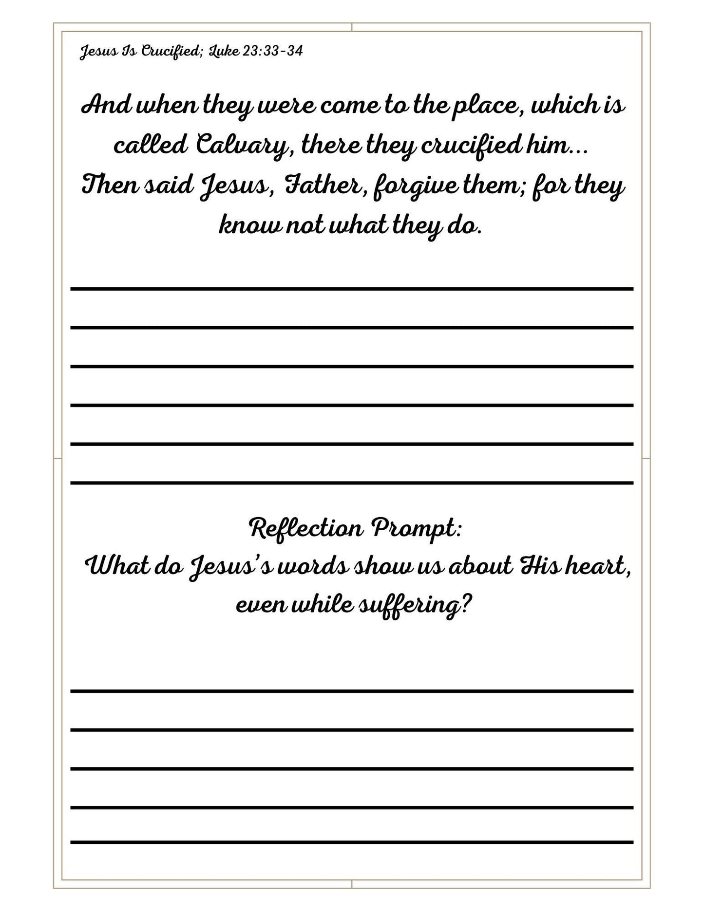 Life of Jesus Copywork: KJV Cursive Handwriting Workbook (Printable Homeschool Resource)