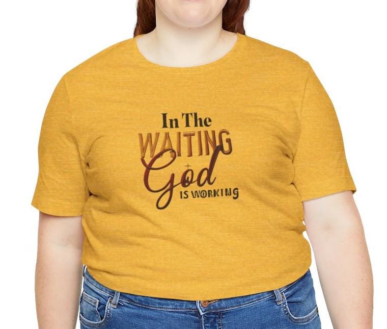 Women's In the Waiting Jersey Short Sleeve Tee, Sz XS - 4X