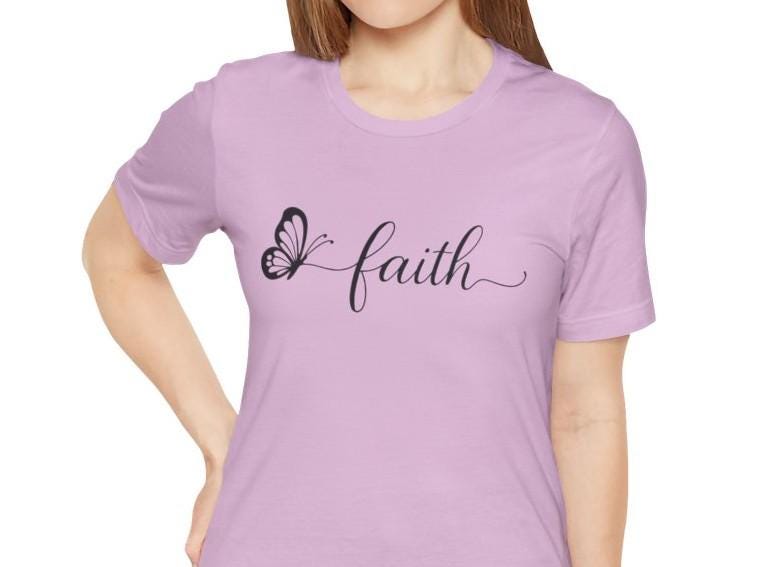 Women's Butterfly Faith Jersey Short Sleeve Tee