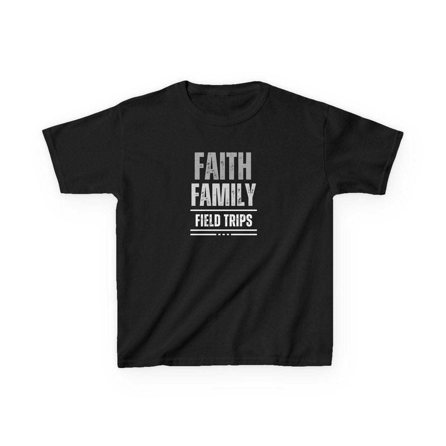 Kids Faith, Family, Field Trips Homeschooling Tee