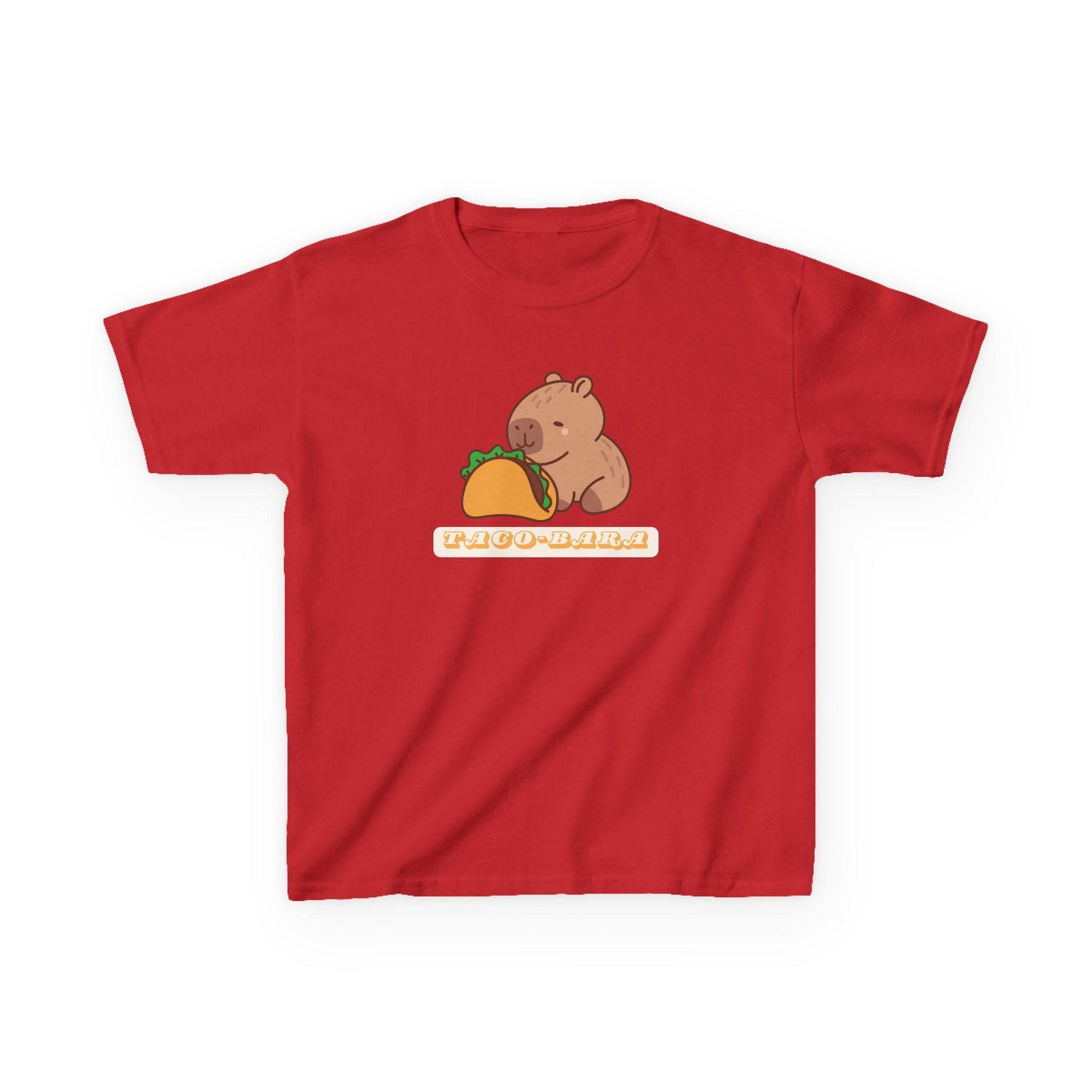 Kids Cute Capybara Taco-Bara Funny T-Shirt