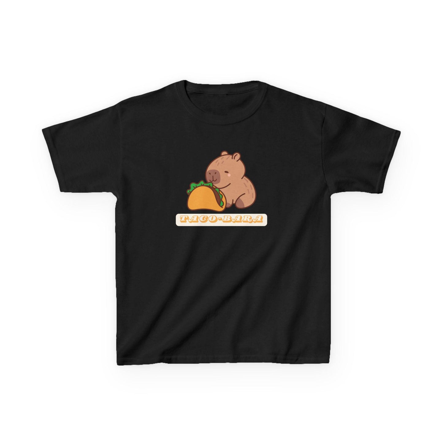 Kids Cute Capybara Taco-Bara Funny T-Shirt
