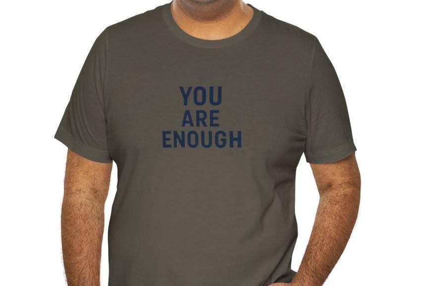 Men's You Are Enough Jersey Short Sleeve Tee