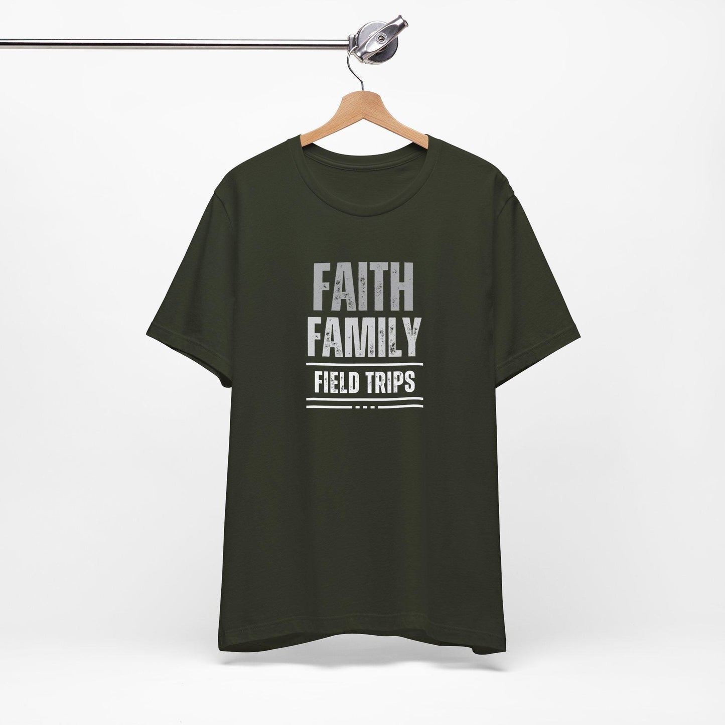 Men's Faith, Family, Field Trips Homeschooling Tee