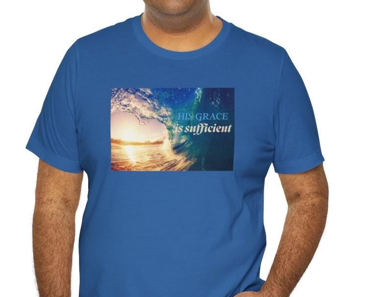 Men's His Grace Is Sufficient Christian Tee
