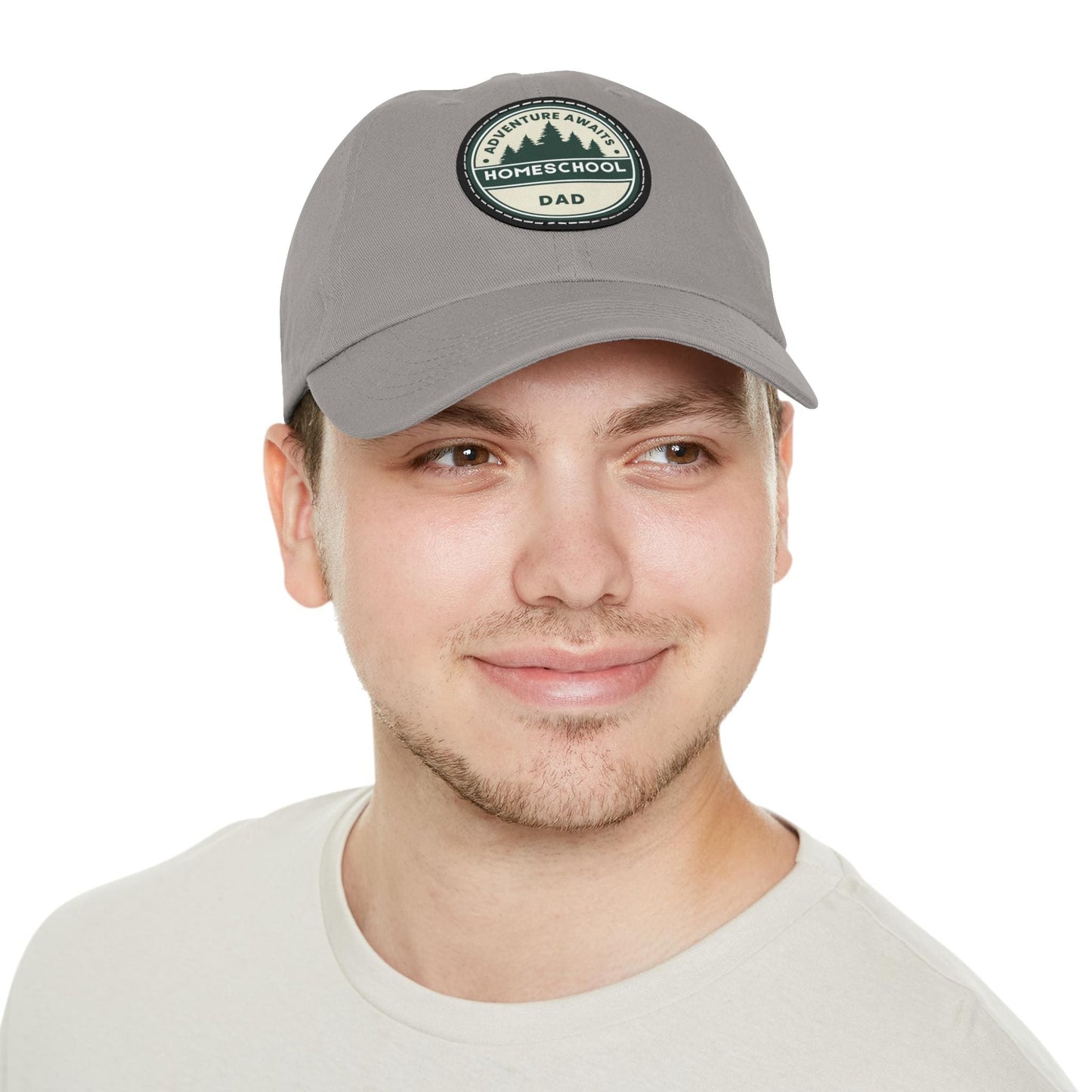 Homeschool Dad Leather Patch Hat, Family Lifestyle Gift